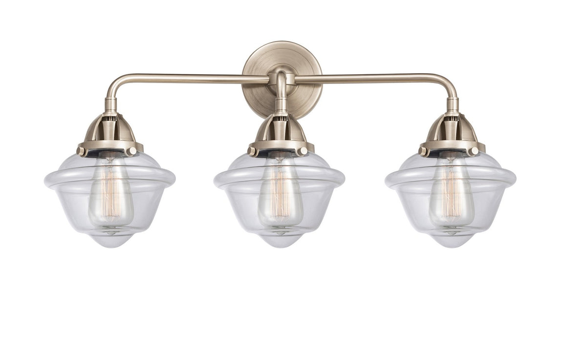 Innovations 288-3W-SN-G532 Three Light Bath Vanity, Brushed Satin Nickel