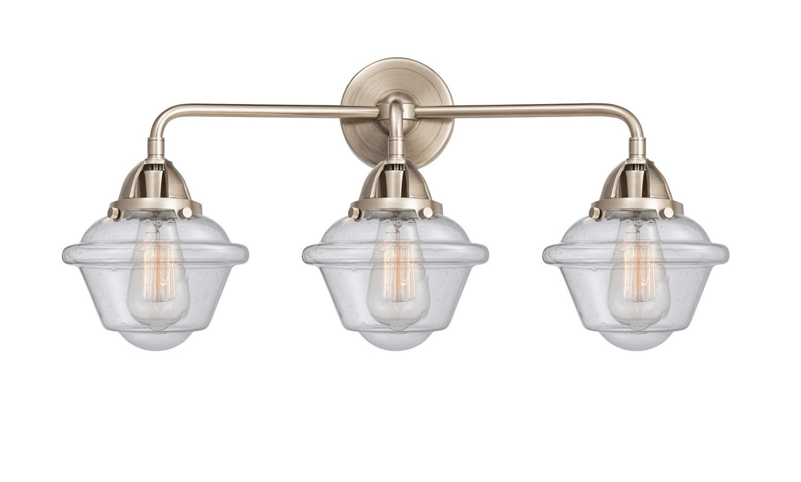Innovations 288-3W-SN-G534 Three Light Bath Vanity, Brushed Satin Nickel