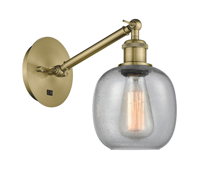 Innovations 317-1W-AB-G104-LED LED Wall Sconce, Antique Brass