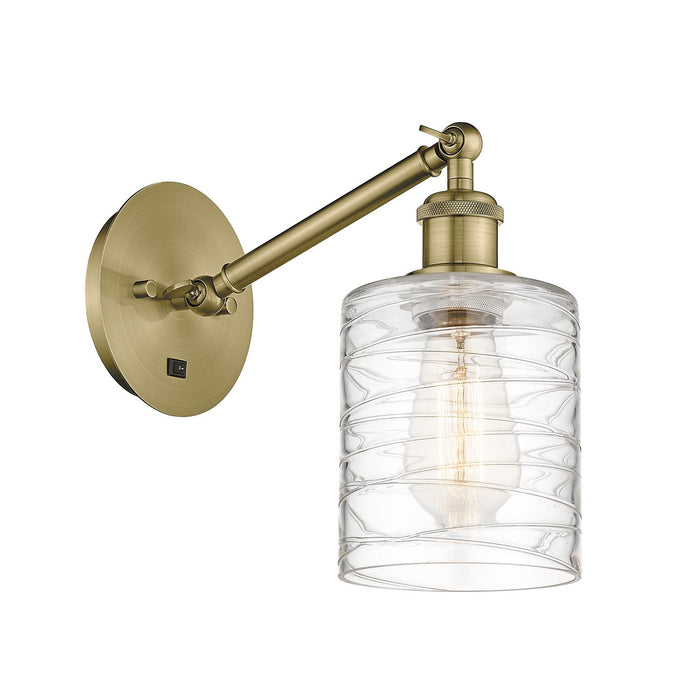 Innovations 317-1W-AB-G1113-LED LED Wall Sconce, Antique Brass