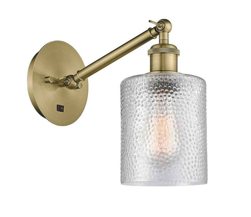 Innovations 317-1W-AB-G112 One Light Wall Sconce, Antique Brass