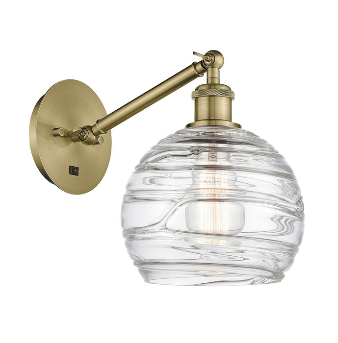 Innovations 317-1W-AB-G1213-8-LED LED Wall Sconce, Antique Brass