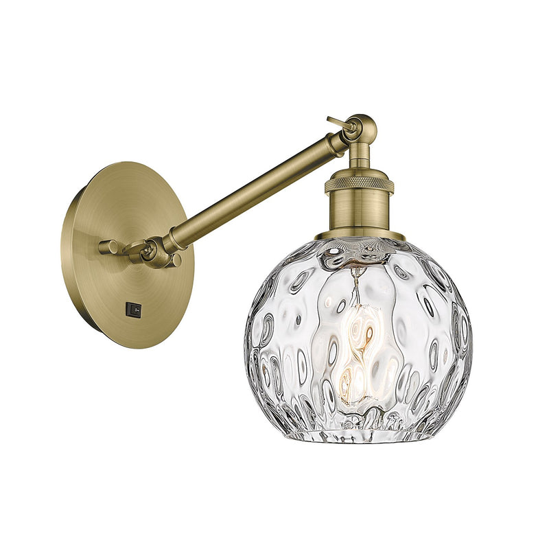 Innovations 317-1W-AB-G1215-6-LED LED Wall Sconce, Antique Brass