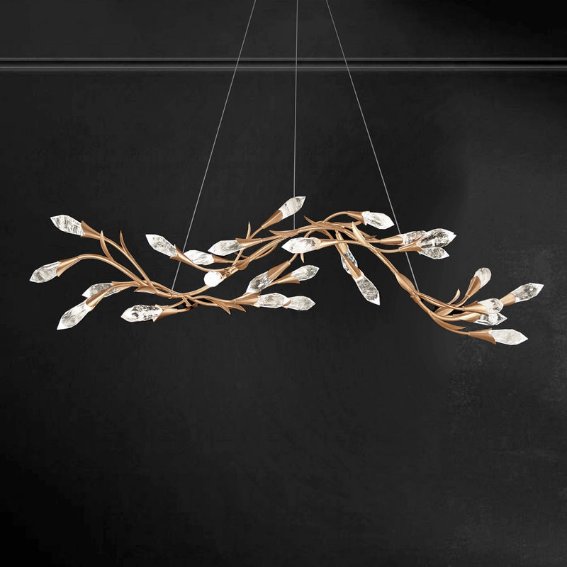Schonbek S2456-48OH LED Linear Pendant, Antique Silver