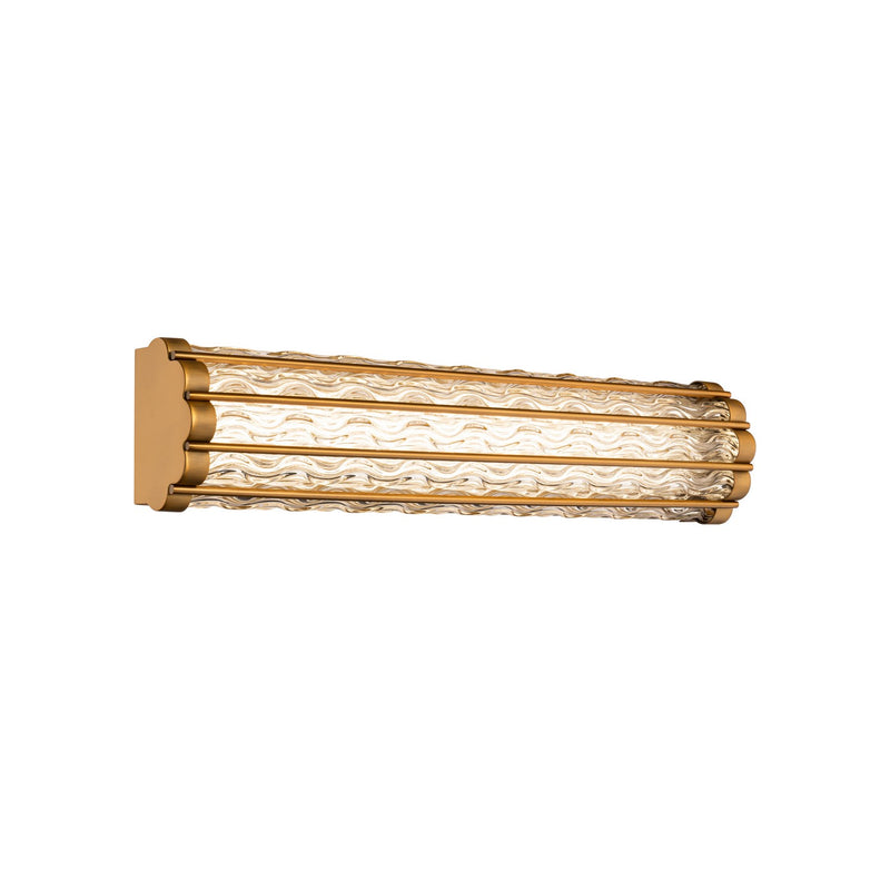 Schonbek S4427-700O LED Bath Vanity, Aged Brass