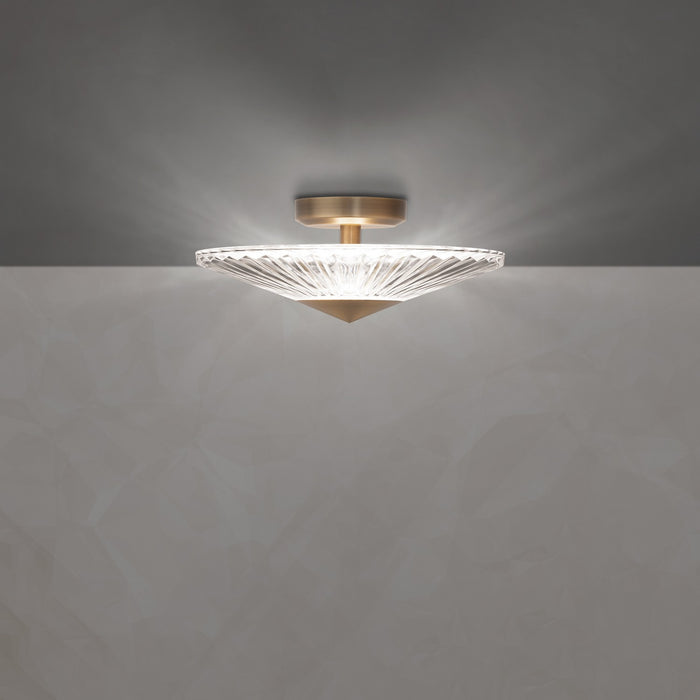 Schonbek S7216-702H LED Semi-Flush Mount, Polished Chrome
