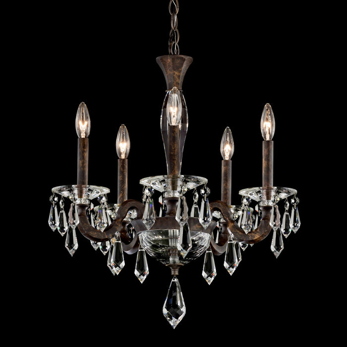Schonbek S7605N-26R Five Light Chandelier, French Gold