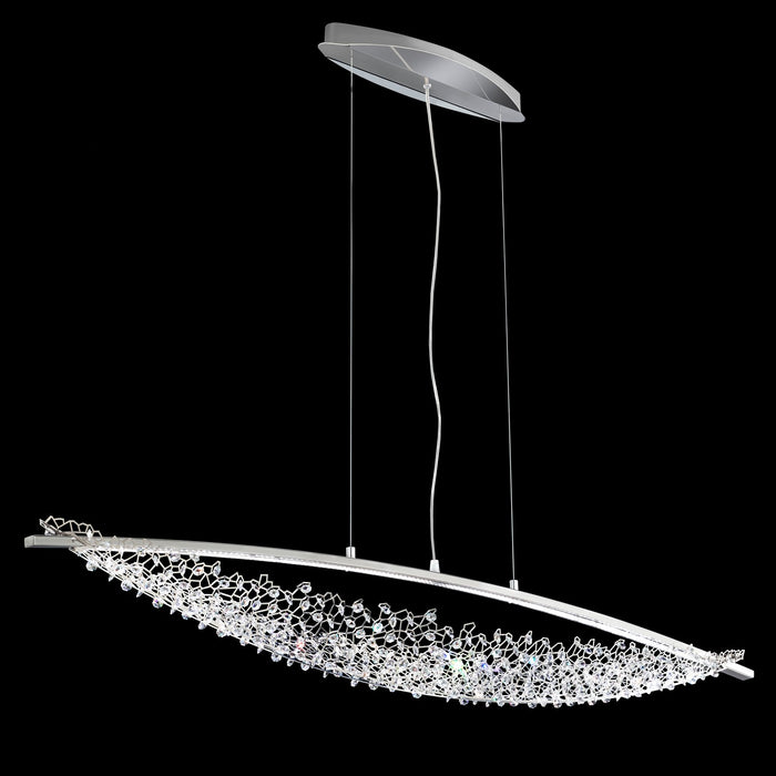 Schonbek SHK300N-SS1R LED Linear Pendant, Stainless Steel