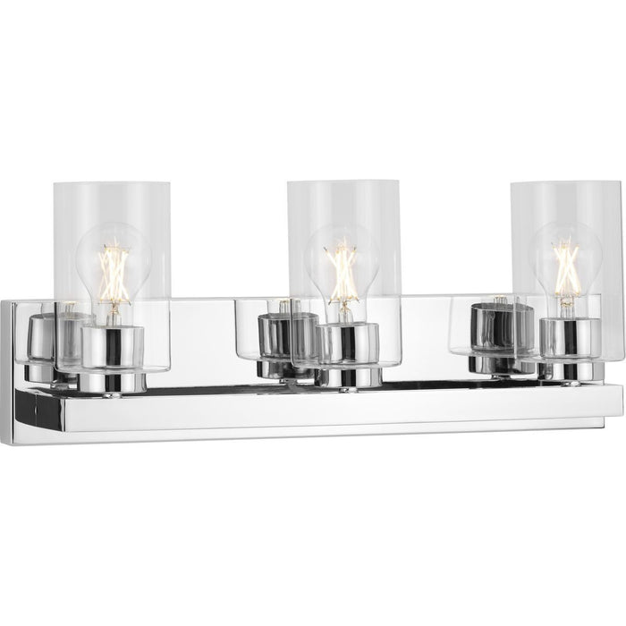 Progress Lighting P300388-015 Three Light Vanity, Polished Chrome