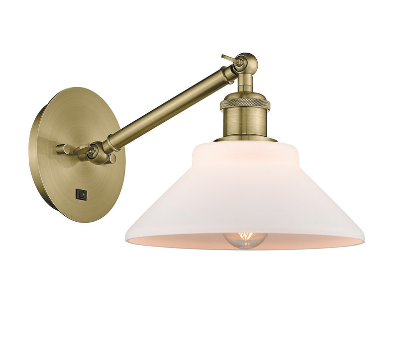 Innovations 317-1W-AB-G131 One Light Wall Sconce, Antique Brass