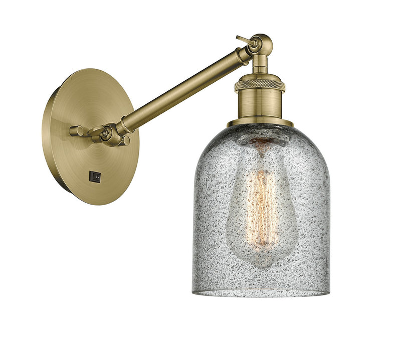 Innovations 317-1W-AB-G257 One Light Wall Sconce, Antique Brass