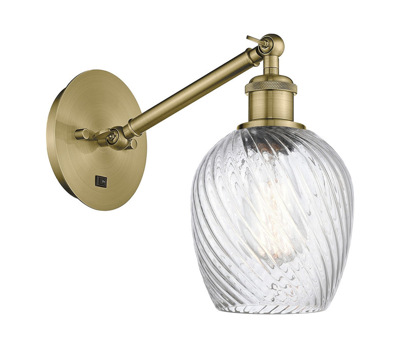 Innovations 317-1W-AB-G292 One Light Wall Sconce, Antique Brass