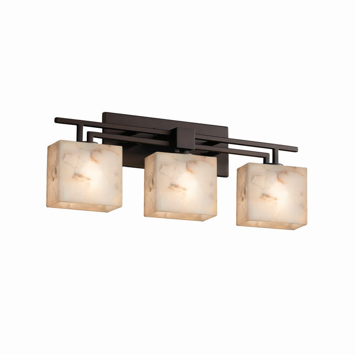 Justice Designs ALR-8703-55-DBRZ Three Light Bath Bar, Dark Bronze