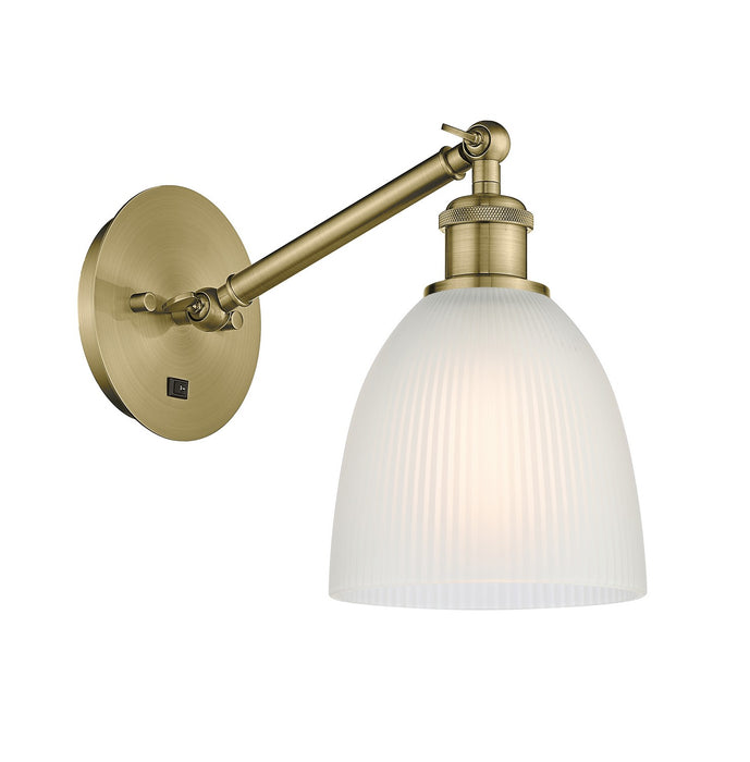 Innovations 317-1W-AB-G381 One Light Wall Sconce, Antique Brass