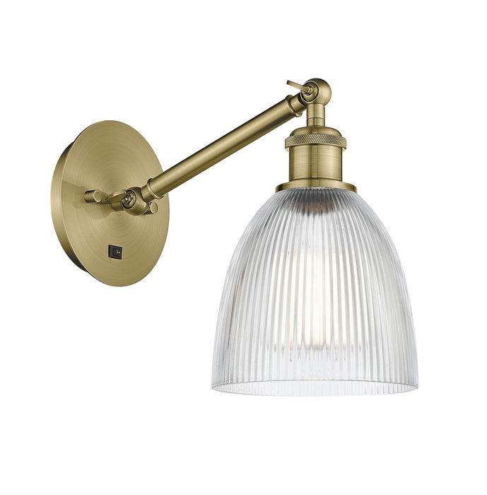 Innovations 317-1W-AB-G382 One Light Wall Sconce, Antique Brass