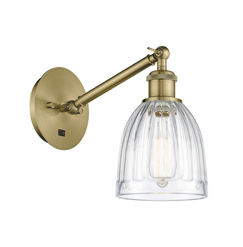 Innovations 317-1W-AB-G442 One Light Wall Sconce, Antique Brass