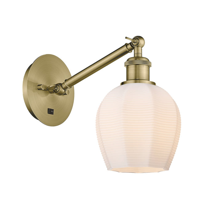Innovations 317-1W-AB-G461-6-LED LED Wall Sconce, Antique Brass