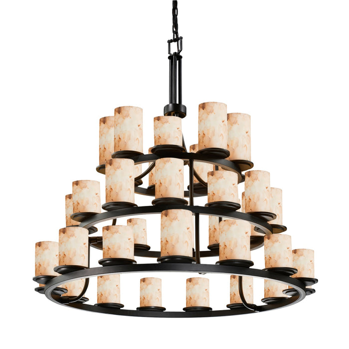 Justice Designs ALR-8712-10-DBRZ 36 Light Chandelier, Dark Bronze