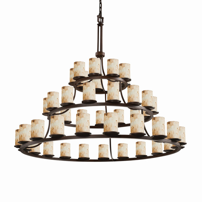 Justice Designs ALR-8714-10-DBRZ 45 Light Chandelier, Dark Bronze