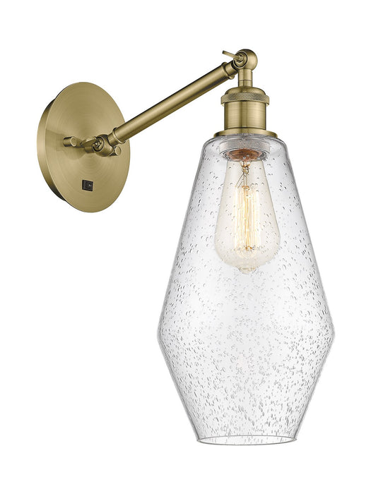 Innovations 317-1W-AB-G654-7 One Light Wall Sconce, Antique Brass