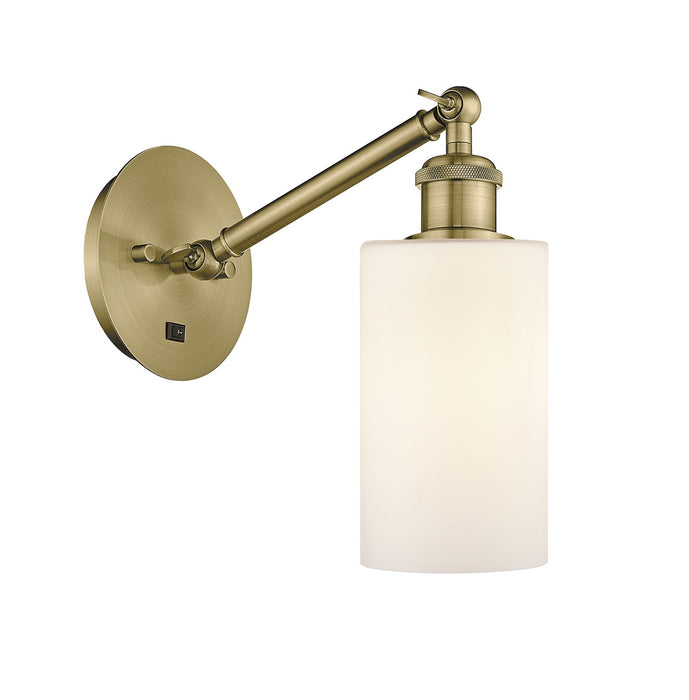 Innovations 317-1W-AB-G801 One Light Wall Sconce, Antique Brass