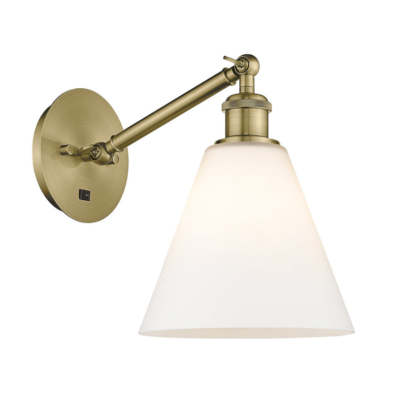 Innovations 317-1W-AB-GBC-81 One Light Wall Sconce, Antique Brass