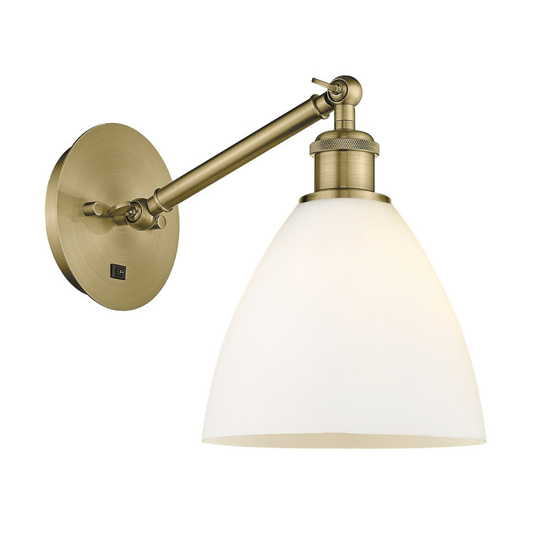 Innovations 317-1W-AB-GBD-751-LED LED Wall Sconce, Antique Brass