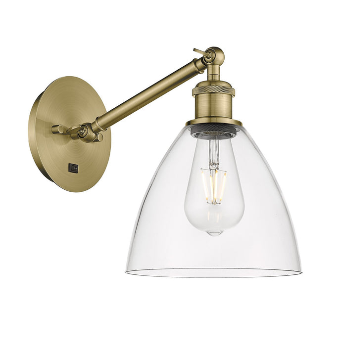 Innovations 317-1W-AB-GBD-752 One Light Wall Sconce, Antique Brass