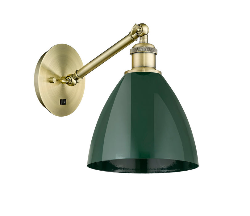 Innovations 317-1W-AB-MBD-75-GR One Light Wall Sconce, Antique Brass