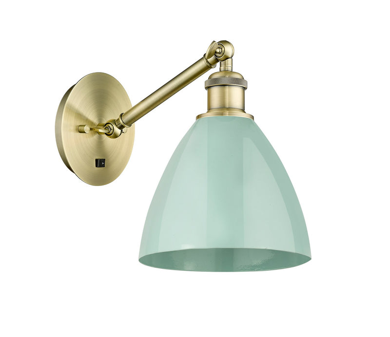 Innovations 317-1W-AB-MBD-75-SF One Light Wall Sconce, Antique Brass