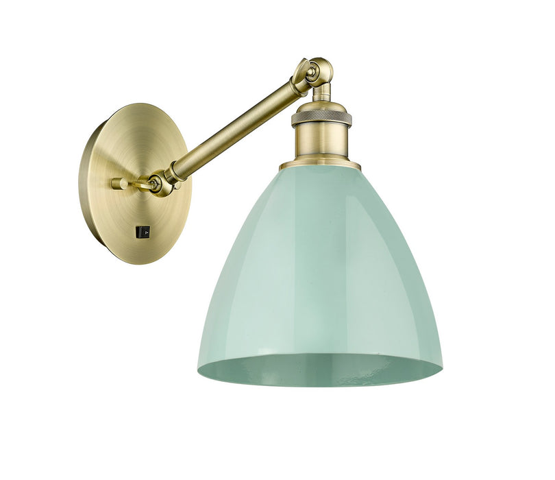 Innovations 317-1W-AB-MBD-75-SF One Light Wall Sconce, Antique Brass
