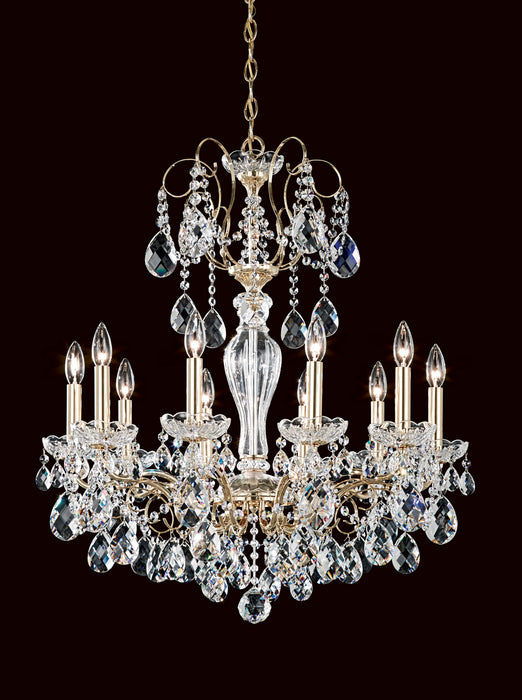 Schonbek ST1946N-211S Ten Light Chandelier, Aurelia