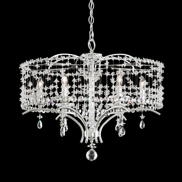 Schonbek TC1024N-48R Six Light Chandelier, Antique Silver