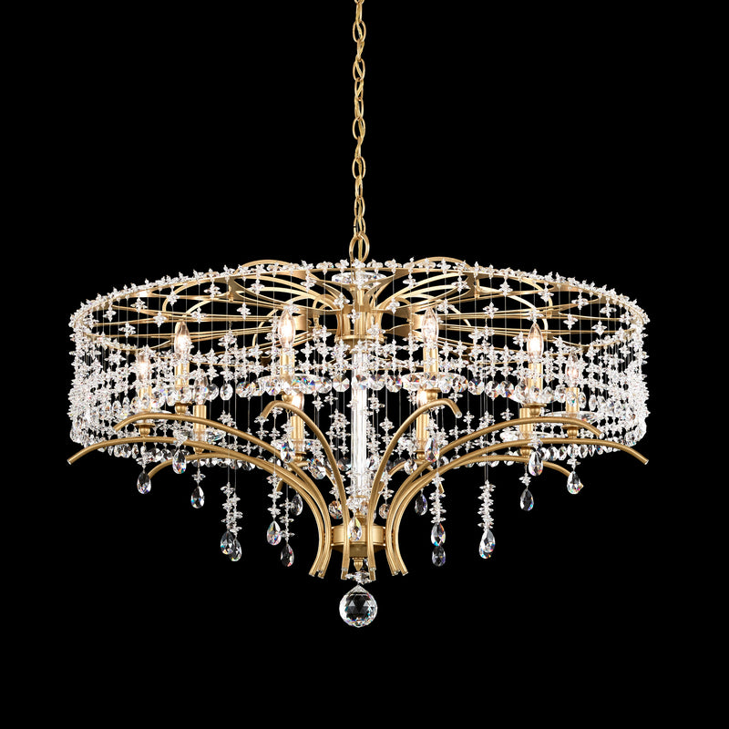 Schonbek TC1036N-22H Ten Light Chandelier, Heirloom Gold