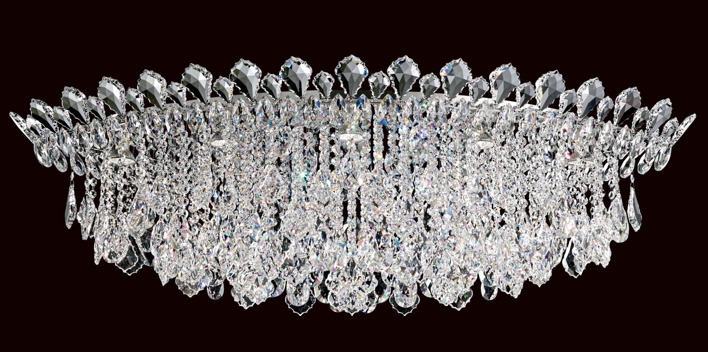 Schonbek TR4801N-401R Eight Light Flush Mount, Polished Stainless Steel