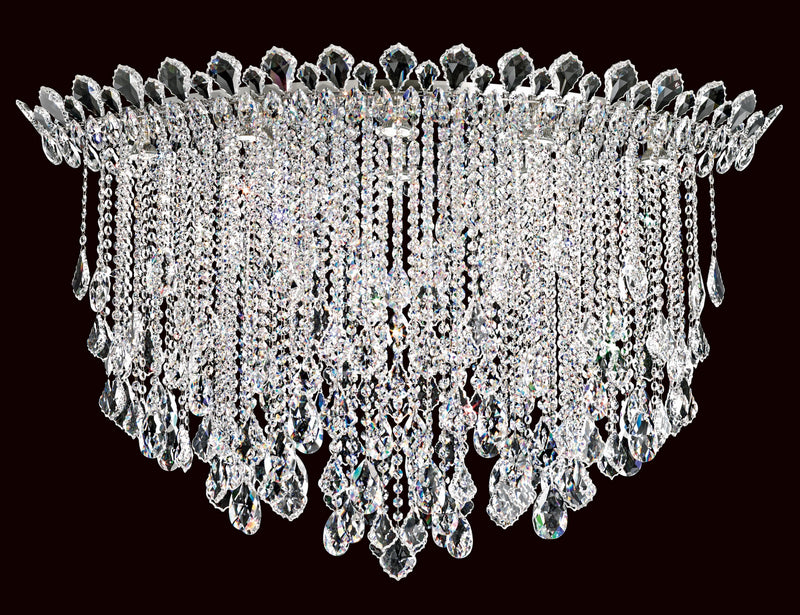 Schonbek TR4802N-401R Eight Light Flush Mount, Polished Stainless Steel