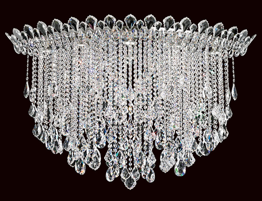 Schonbek TR4802N-401R Eight Light Flush Mount, Polished Stainless Steel