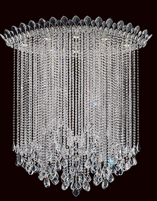 Schonbek TR4803N-401R Eight Light Flush Mount, Polished Stainless Steel