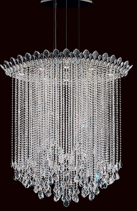 Schonbek TR4813N-401R Eight Light Pendant, Polished Stainless Steel