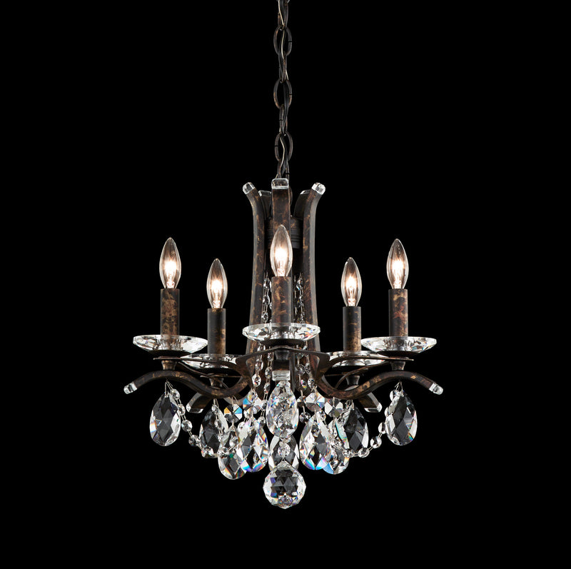 Schonbek VA8304N-23R Five Light Chandelier, Etruscan Gold