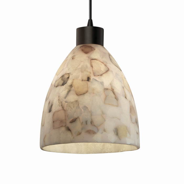 Justice Designs ALR-8814-18-DBRZ-BKCD-LED1-700 LED Pendant, Dark Bronze