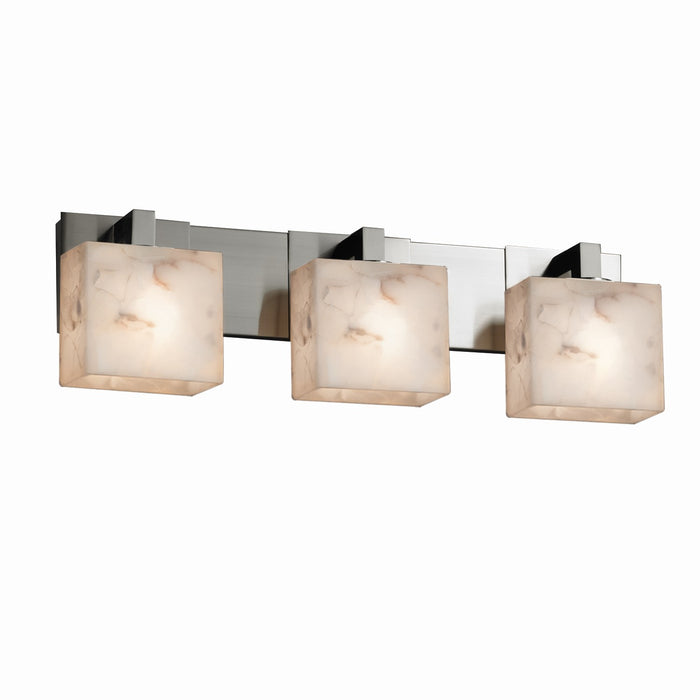 Justice Designs ALR-8923-55-NCKL Three Light Bath Bar, Brushed Nickel