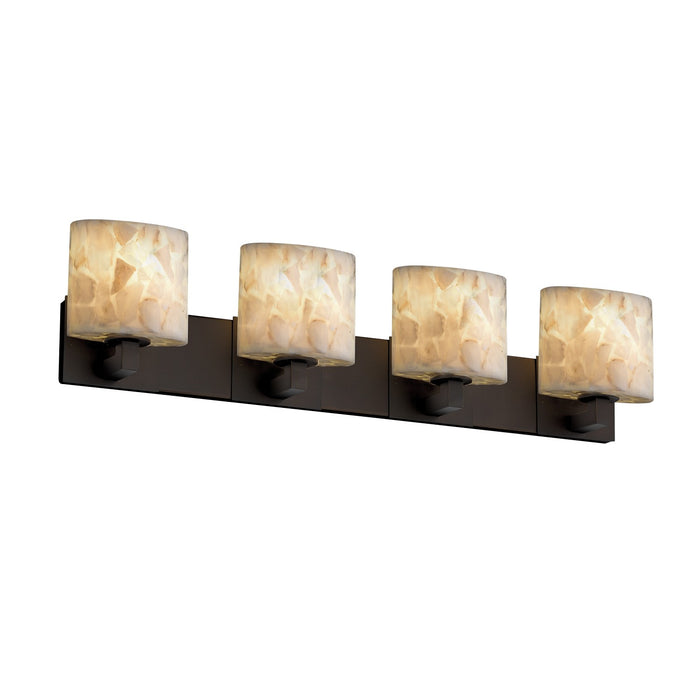 Justice Designs ALR-8924-30-DBRZ Four Light Bath Bar, Dark Bronze