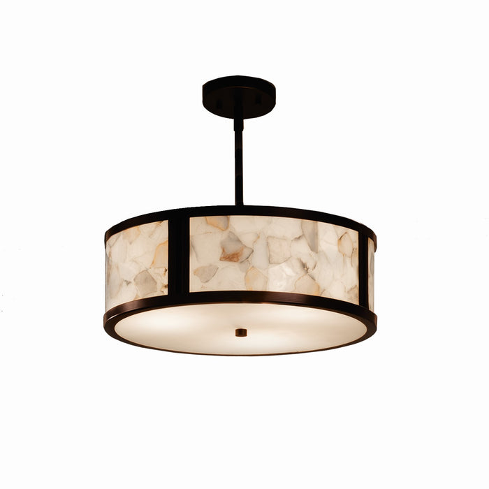 Justice Designs ALR-9541-DBRZ Three Light Pendant, Dark Bronze
