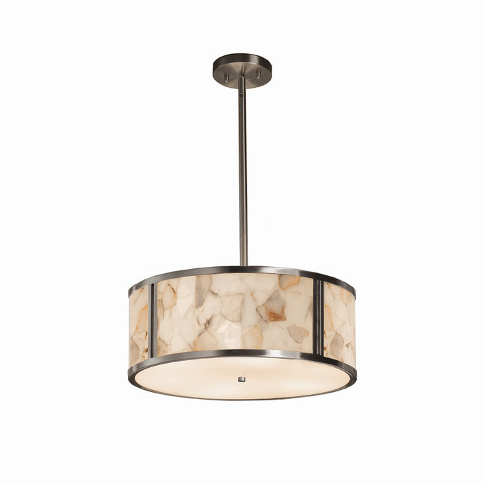 Justice Designs ALR-9541-NCKL Three Light Pendant, Brushed Nickel