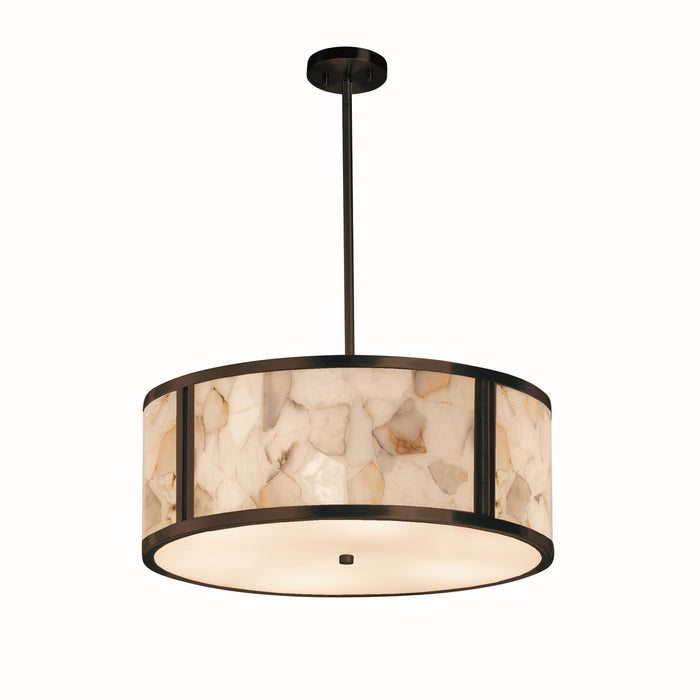 Justice Designs ALR-9542-DBRZ Six Light Pendant, Dark Bronze