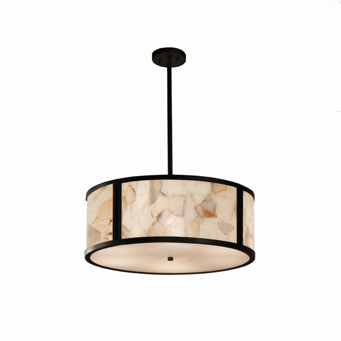 Justice Designs ALR-9542-MBLK Six Light Pendant, Matte Black