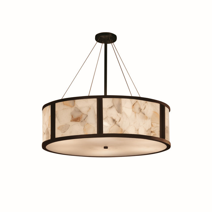 Justice Designs ALR-9547-DBRZ Eight Light Pendant, Dark Bronze
