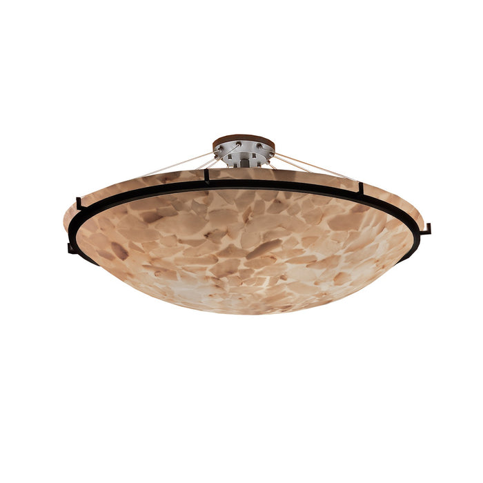 Justice Designs ALR-9687-35-DBRZ-LED6-6000 LED Semi-Flush Mount, Dark Bronze