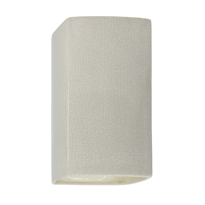 Justice Designs CER-0910-CRK-LED1-1000 LED Lantern, White Crackle